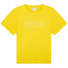 Hugo Boss Boys Short Sleeve T-Shirt - Yellow